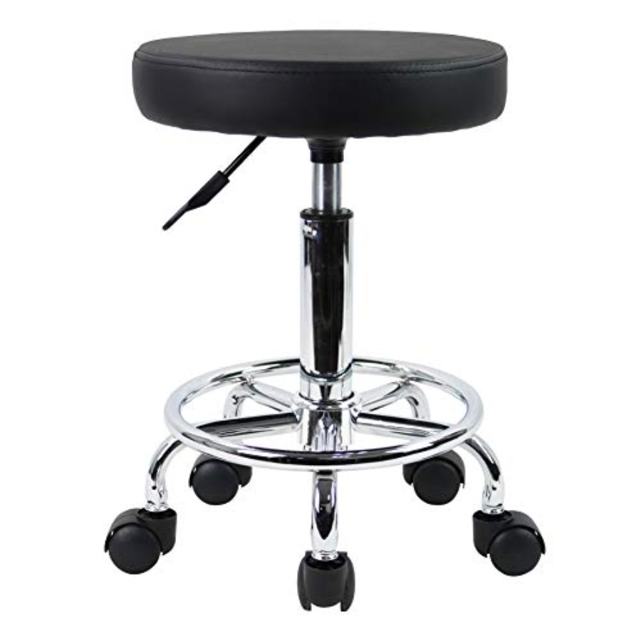 Spa & Wellness Jura Resort Centre De Loisirs Des Franches Montagnes - PU Leather Round Rolling Stool with