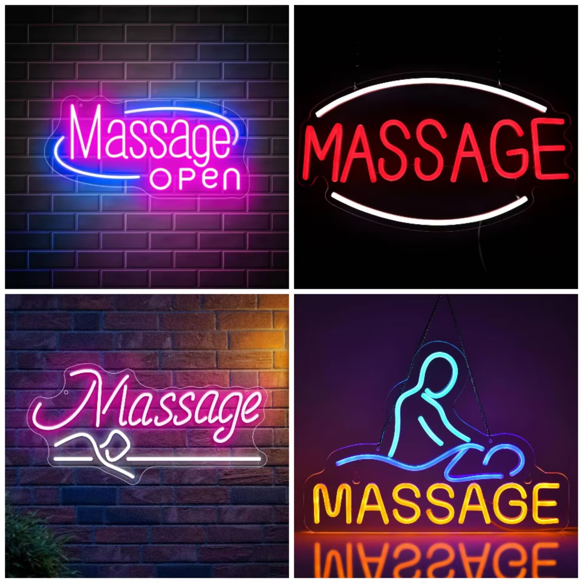 Massage Spa Open LED Neon Sign - Spa Wellness Salon 评论和价格