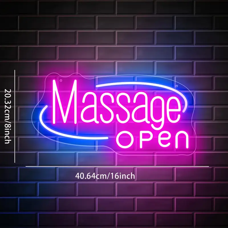 Massage Spa Open LED Neon Sign - Spa Wellness Salon 评论和价格