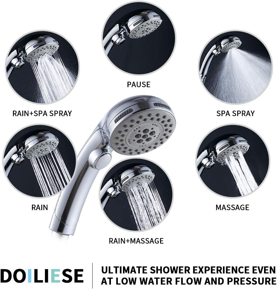 High Pressure Shower Head with - Spa & Wellness Jura Resort Centre De Loisirs Des Franches Montagnes 评论和价格