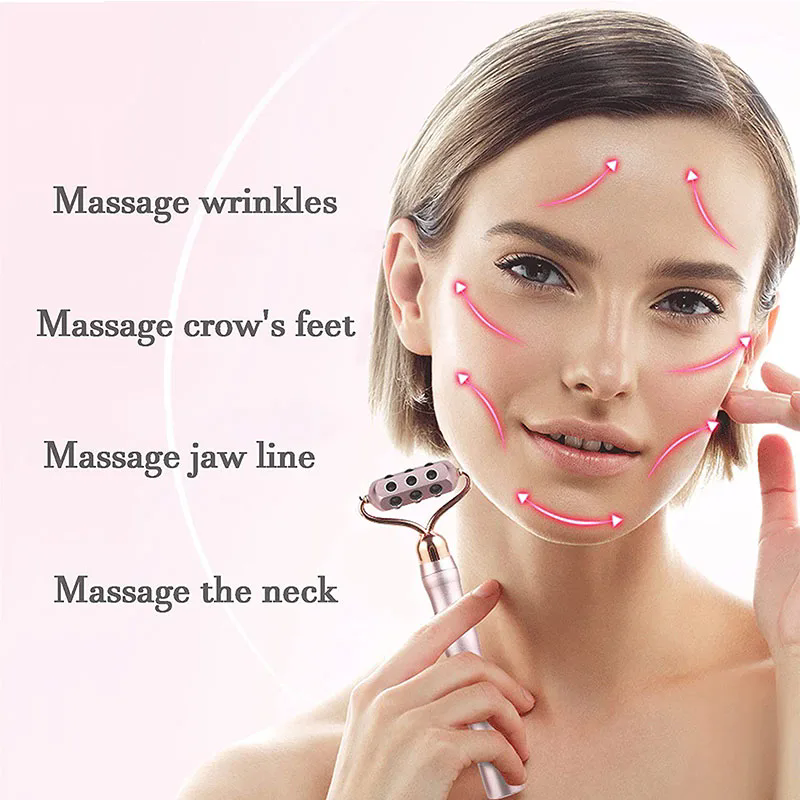 3 In 1 3D Roller Germanium Sto - Gua Sha Tool Rose Quartz 评论和价格