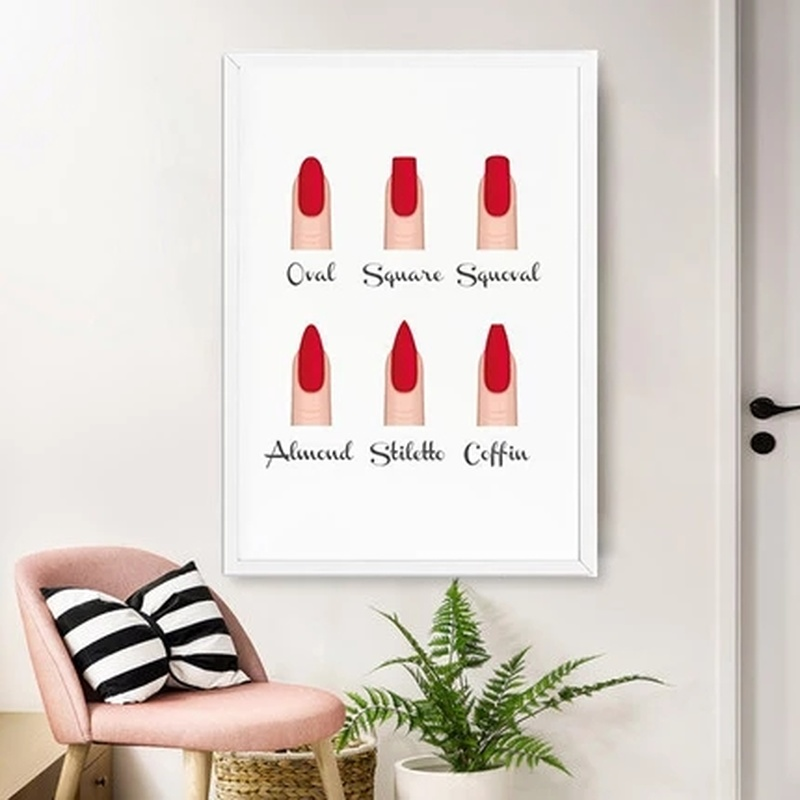 Fashion Nail Shapes Beauty Sal - Spa Wellness Images 评论和价格