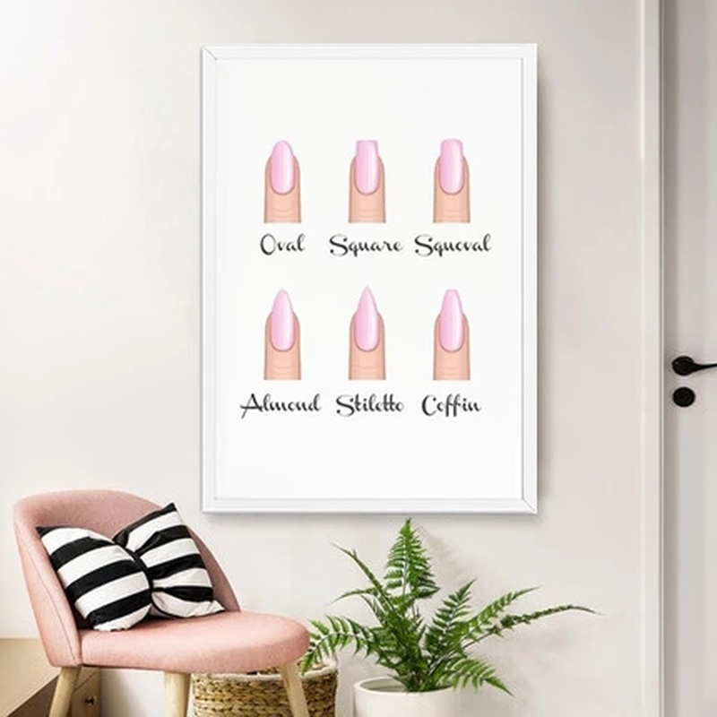 Fashion Nail Shapes Beauty Sal - Spa Wellness Images 评论和价格
