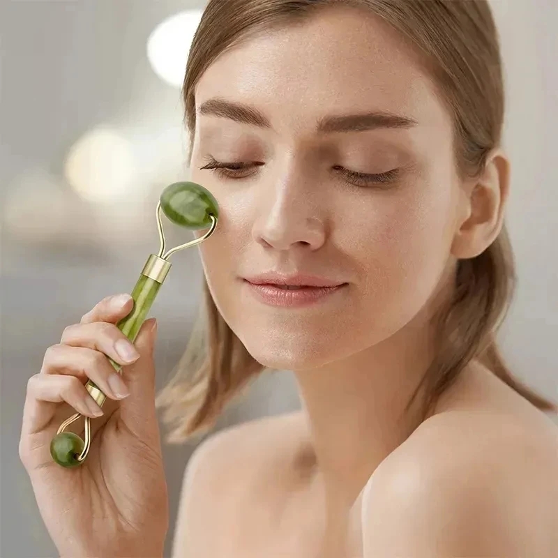 Rose Quartz Natural Jade Rolle - Gua Sha Tool Rose Quartz 评论和价格