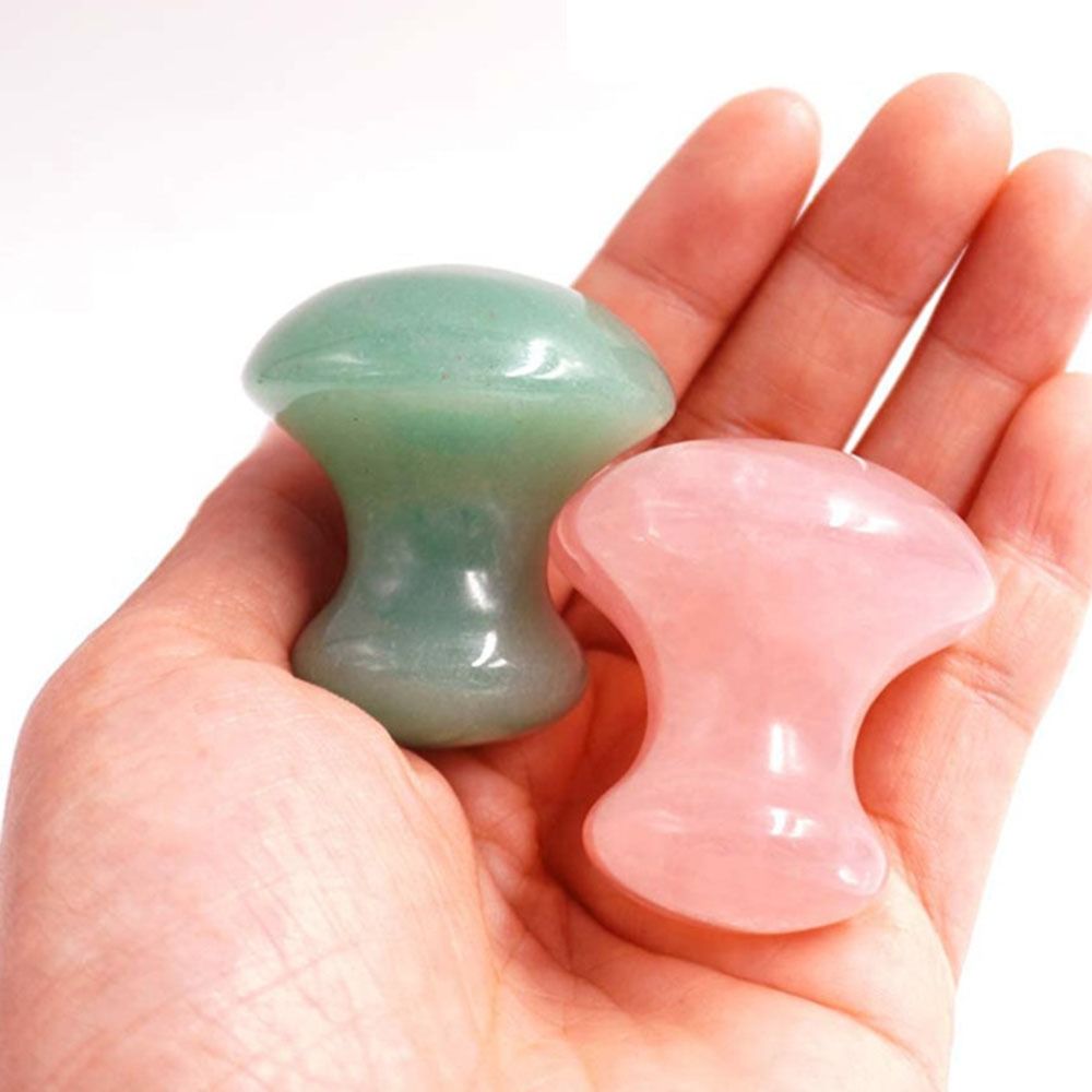 Slimming Tools Mushroom Shape  - Gua Sha Tool Rose Quartz 评论和价格