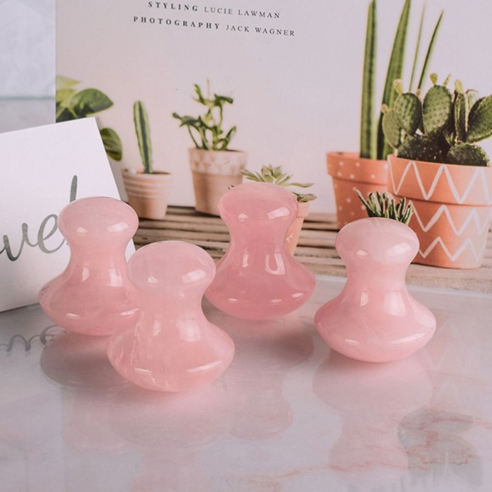 Slimming Tools Mushroom Shape  - Gua Sha Tool Rose Quartz 评论和价格