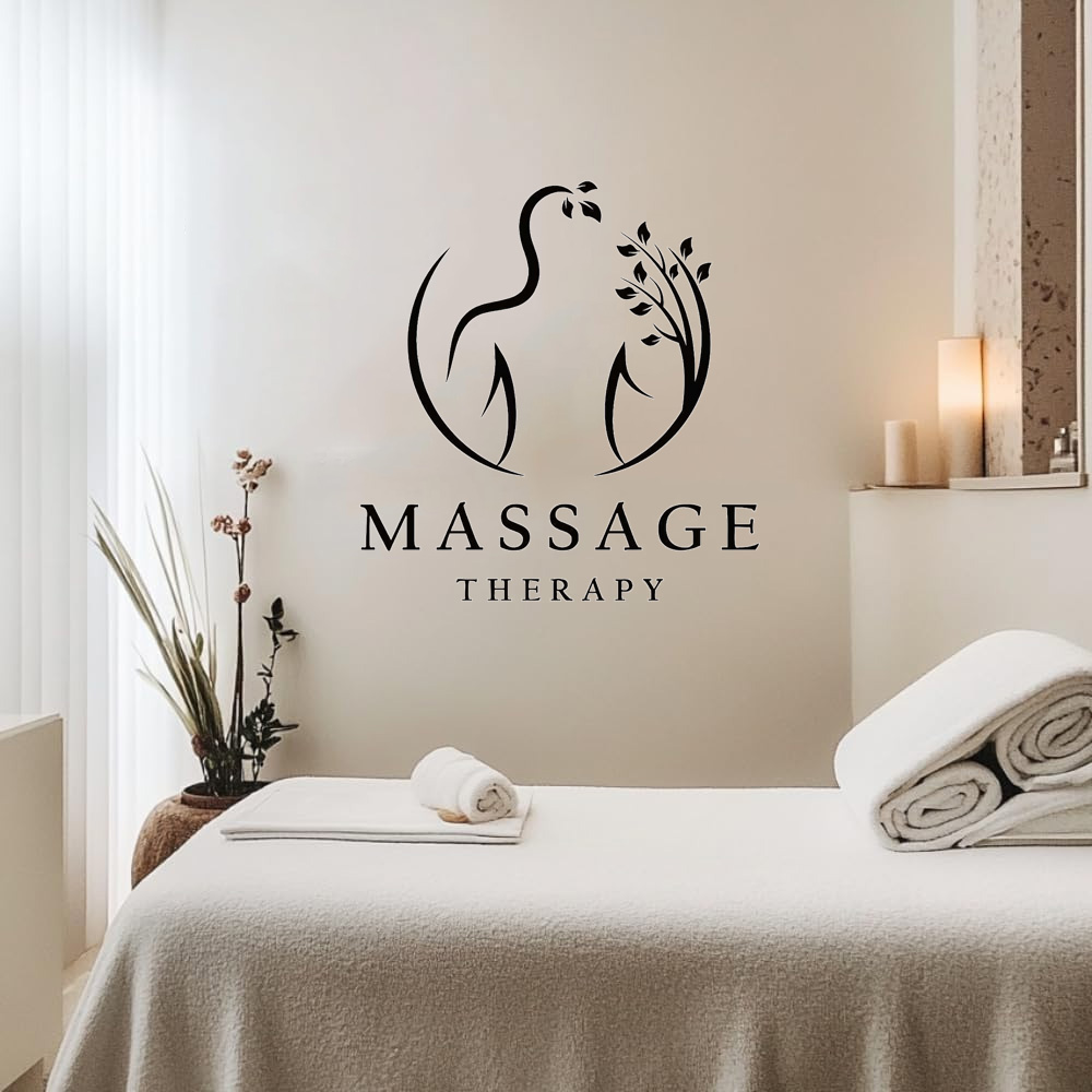 Massage Therapy Vinyl Wall Dec - Spa Wellness Salon 评论和价格