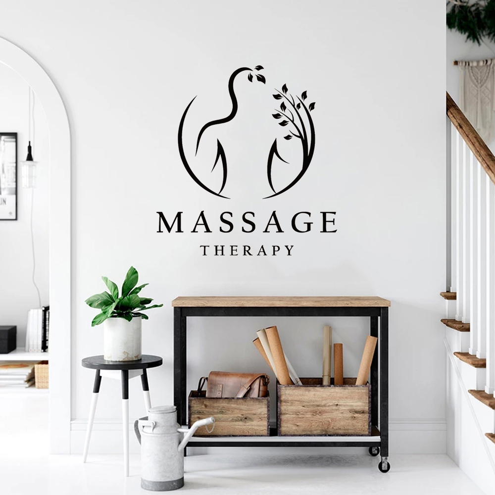 Massage Therapy Vinyl Wall Dec - Spa Wellness Salon 评论和价格