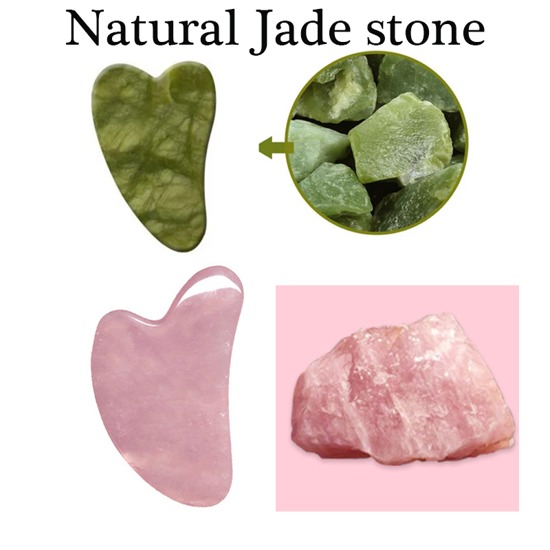 Guasha Stone Massage Face Lift - Gua Sha Tool Rose Quartz 评论和价格