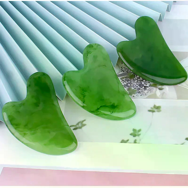 Natural Stone Jade Gouache Scr - Gua Sha Tool Rose Quartz 评论和价格
