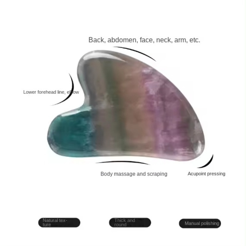 Natural Jade Massager Fluorite - Spa Wellness And Beauty 评论和价格
