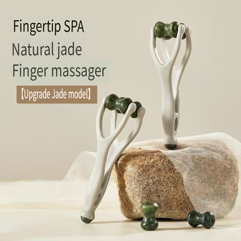 1pc Natural Jade Finger Massag - Wellness Spa With Massage 评论和价格