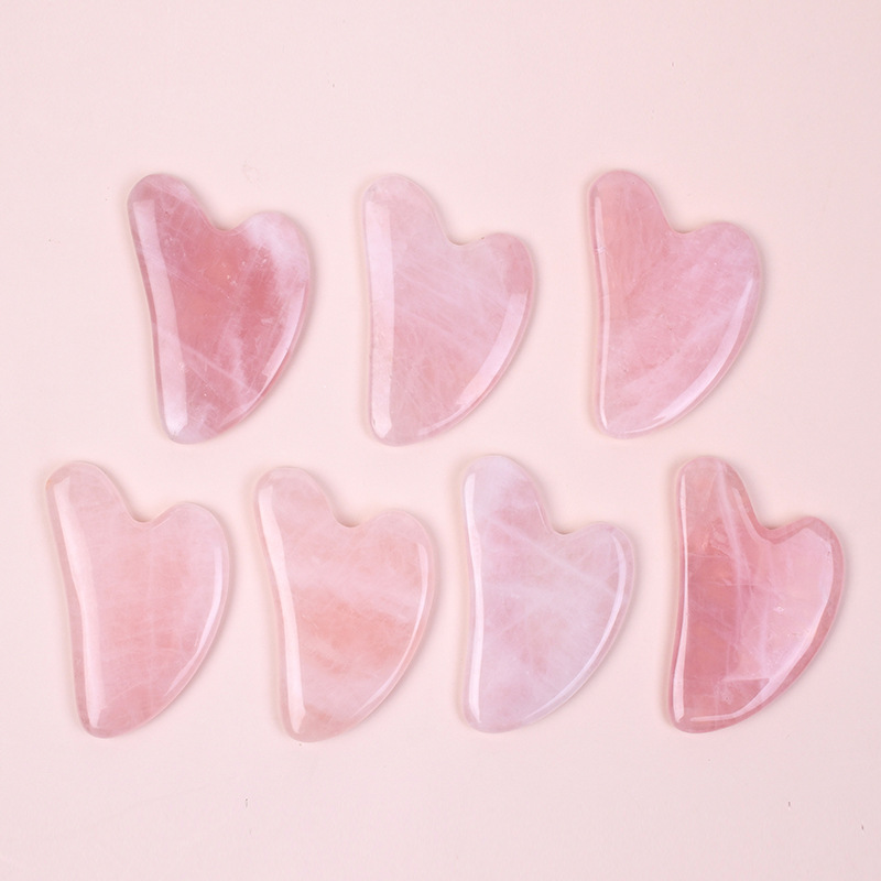 Hot Selling A+Rose Quartz Gua  - Gua Sha Tool Rose Quartz 评论和价格