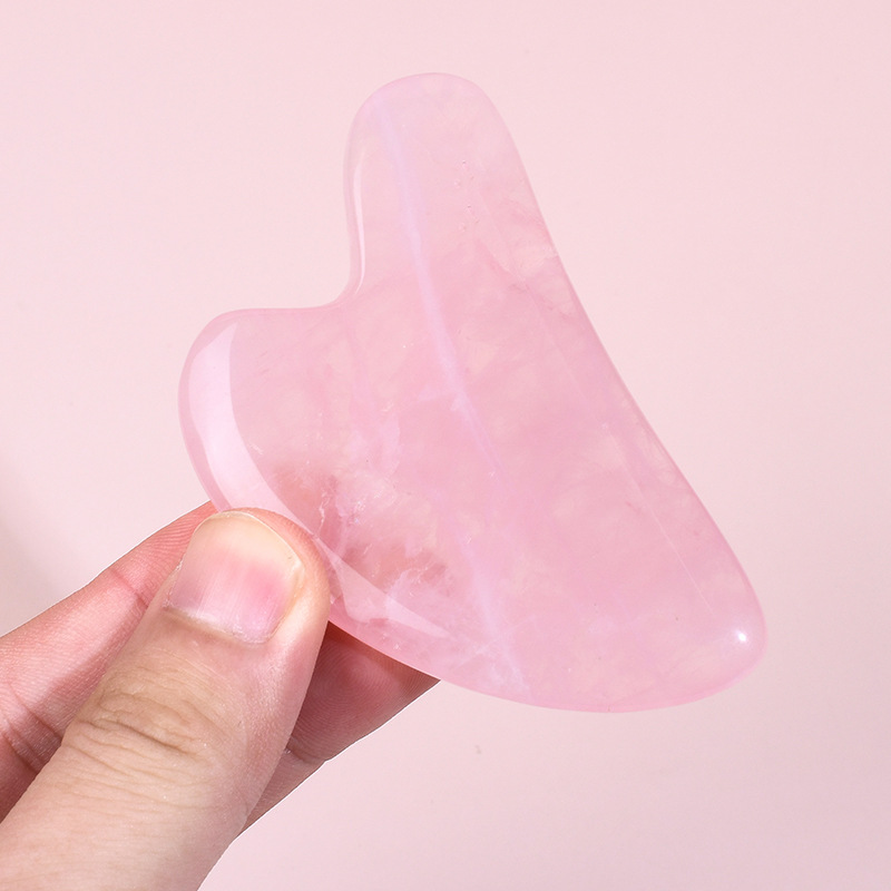 Hot Selling A+Rose Quartz Gua  - Gua Sha Tool Rose Quartz 评论和价格