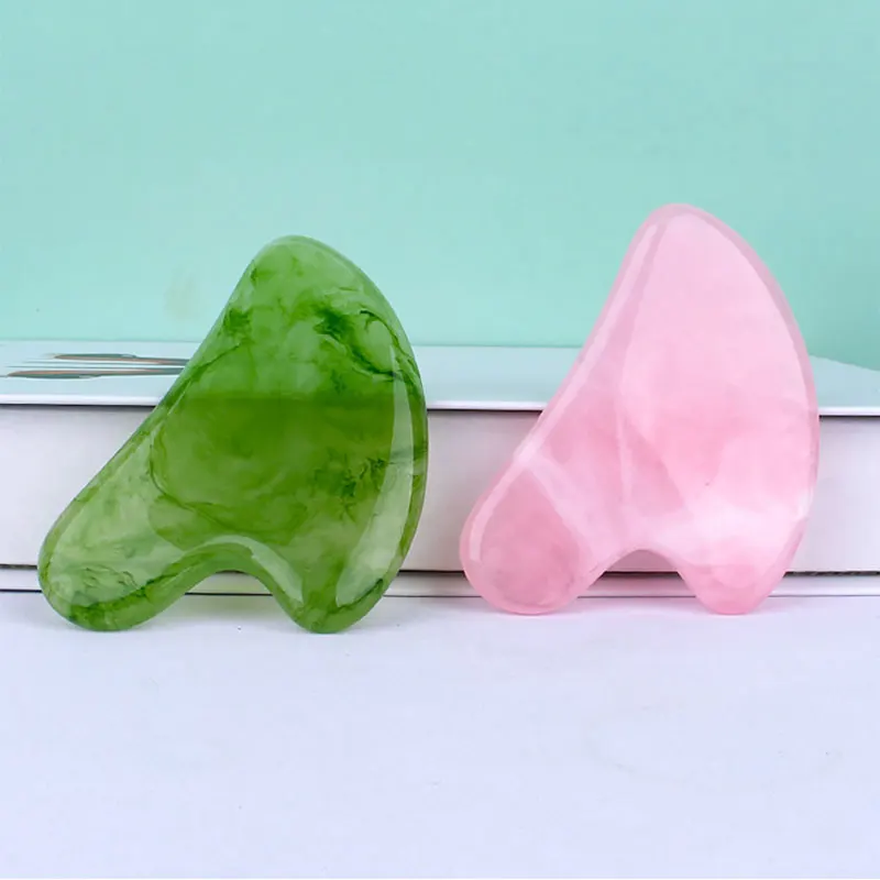 Natural Jade Stone Gua Sha Mas - Gua Sha Tool Rose Quartz 评论和价格